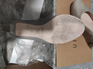 Zapatos Unisa Piel Beige dorado