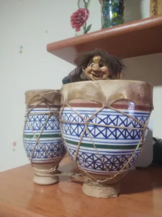 Tambores timbales africanos decorativos