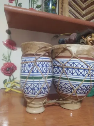 Tambores timbales africanos decorativos