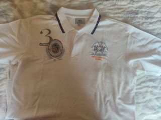 Polo La Martina Blanco XL Bordado Original