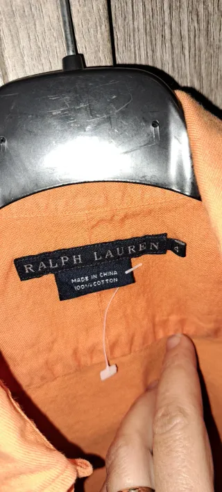 Camicia Ralph Lauren arancione donna