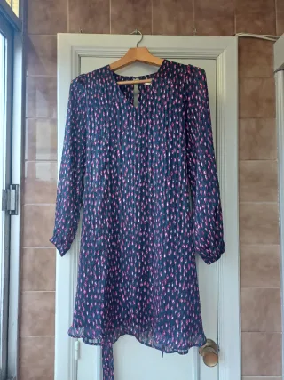 Vestido Grace & Mila azul y rosa