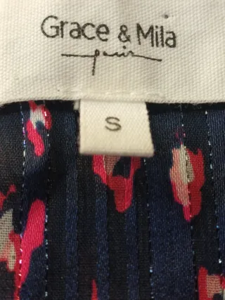 Vestido Grace & Mila azul y rosa