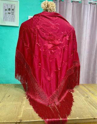 Mantoncillo Flamenco Rojo
