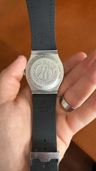 Reloj Hublot Esqueleto Plata y Negro