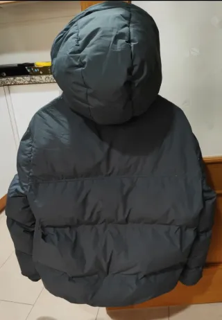 Chaquetón Tenth verde oscuro con capucha