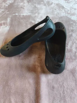 Crocs Mujer Negro Bailarinas