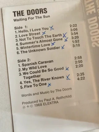 The Doors – Waiting For The Sun musicassetta 1968