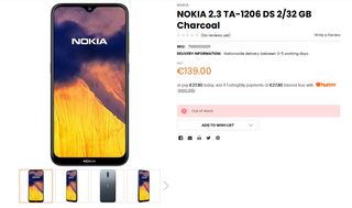 Móvil Nokia Smartphone Android 11 TA-1206 32 GB