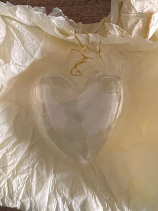 Corazón de cristal decorativo