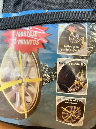 Cadenas textiles antideslizantes para coche