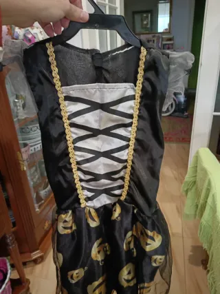 Disfraz Brujita Halloween Calabazas talla 4-5