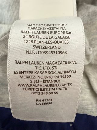 Giacca a vento Ralph Lauren con cappuccio M
