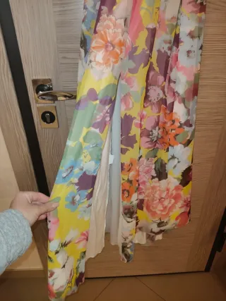 Abito lungo floreale donna