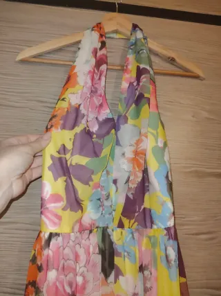 Abito lungo floreale donna