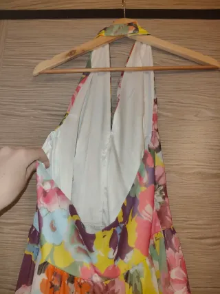 Abito lungo floreale donna