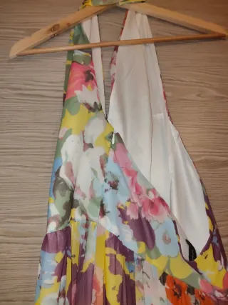 Abito lungo floreale donna