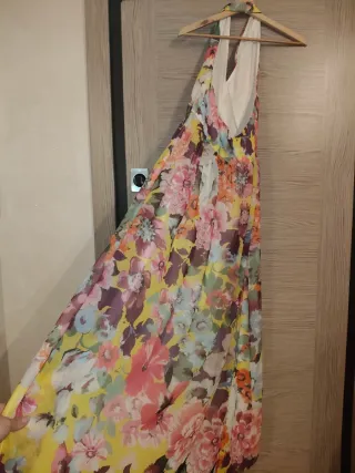 Abito lungo floreale donna