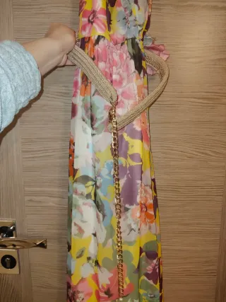 Abito lungo floreale donna