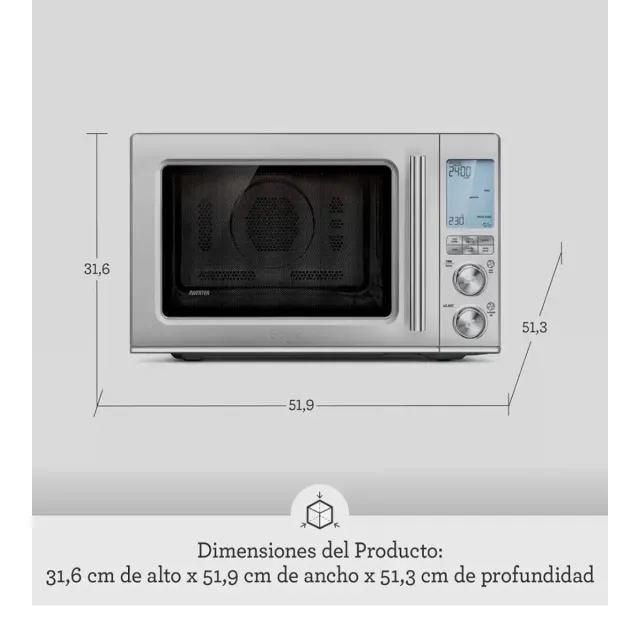 Combi Wave 3 en 1: Freidora, Horno, Microondas