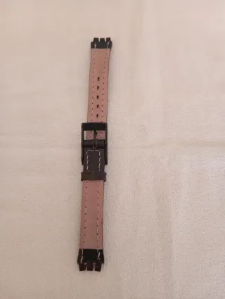 Cinturino per orologio Swatch Pelle Nera 14mm