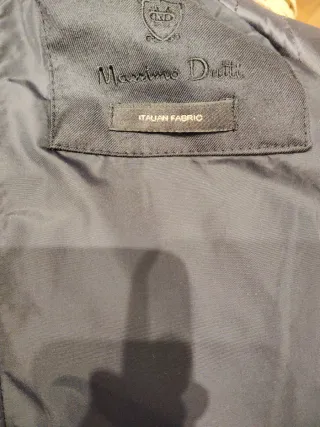 Trench Massimo Dutti Azul Marino Talla S