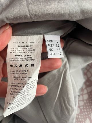 Vestido gris Roberto Verino