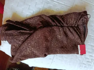 Top marrón brillante Talla L