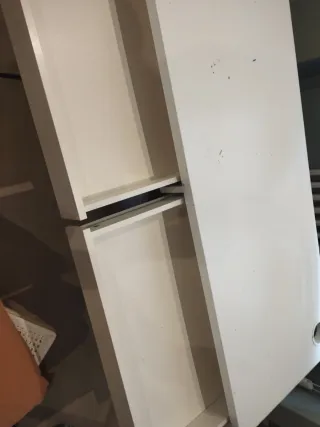 Mesa de estudio doble blanca