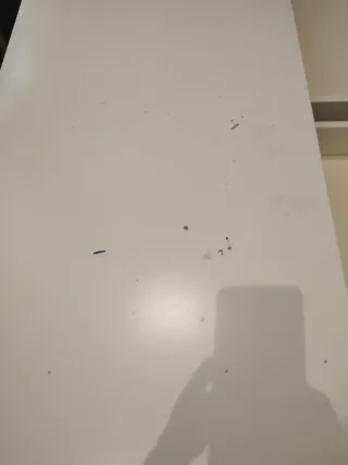 Mesa de estudio doble blanca