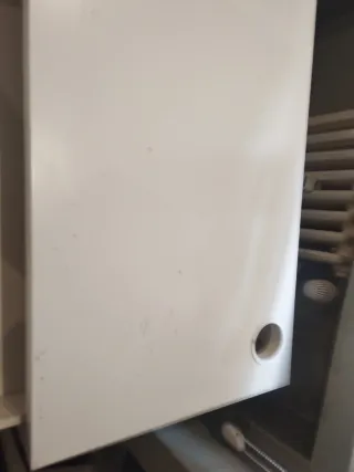 Mesa de estudio doble blanca