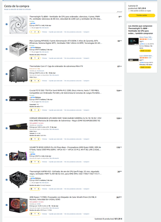 Caja PC Gaming Thermaltake Negra/Plateada