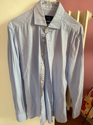 Camisa Hackett Algodón 100% Azul