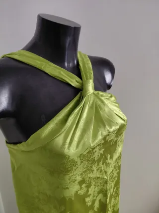 Vestido fiesta verde talla XS