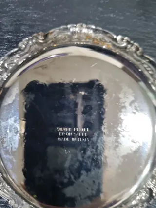 SEIS PLATOS PAN SILVER PLATED ANTIGUOS.