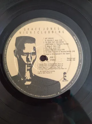 Vinilo Grace Jones _Nightclubbing 1981