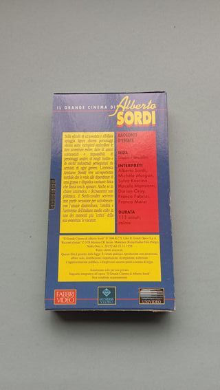 Racconti d'Estate Alberto Sordi Vhs