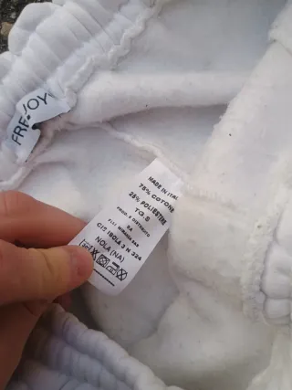 Pantaloni tuta bianchi