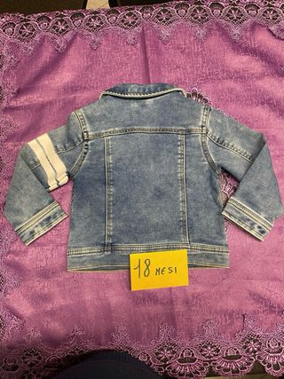 Giubbino jeans bambina 12/18 mesi