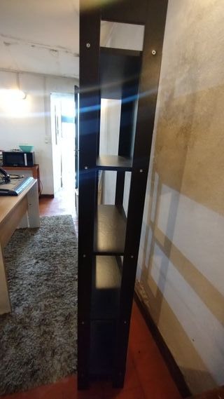 Estante Organizador Preto Madeira