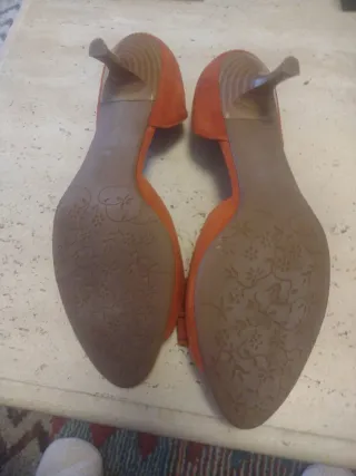 Zapatos Aura Blanc Naranja