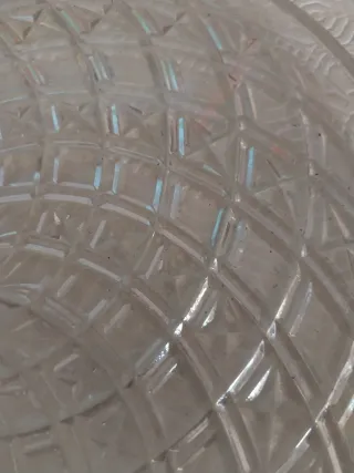 Piattaforma in vetro lavorato trasparente