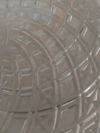 Piattaforma in vetro lavorato trasparente