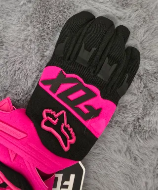 Guantes Fox Dirtpaw Negro y Rosa