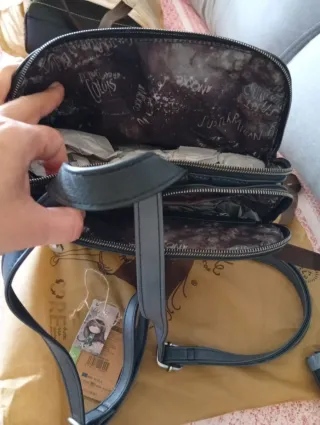 Bolso Anekke Negro y Gris