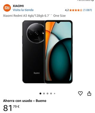 Xiaomi Redmi A3 4GB/128GB Nero