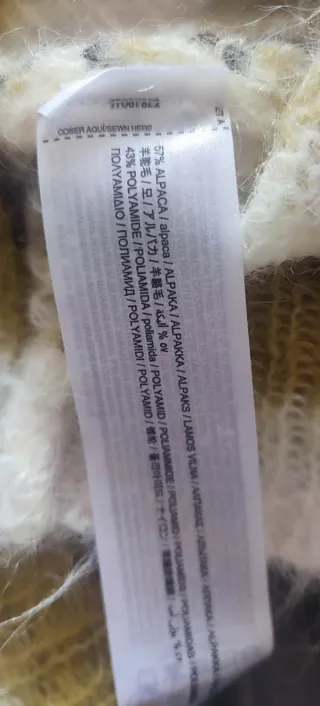 Jersey Mango Talla XS Rayas Verde y Blanco