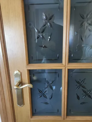 2 Puertas de Roble  Con marcos y guarnición