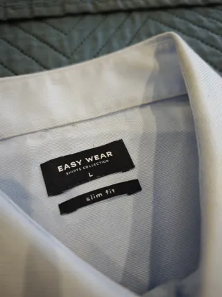 Camisa Easy Wear azul claro hombre Talla L