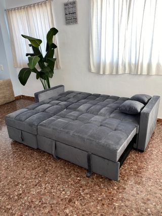 Sofá Cama Gris Tercioeplo - Oferta!